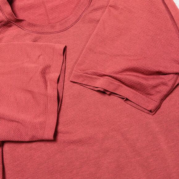 Lululemon Athletica Metal Vent Tech Short Sleeve Dark Orange Shirt Mens Size L - Picture 7 of 9